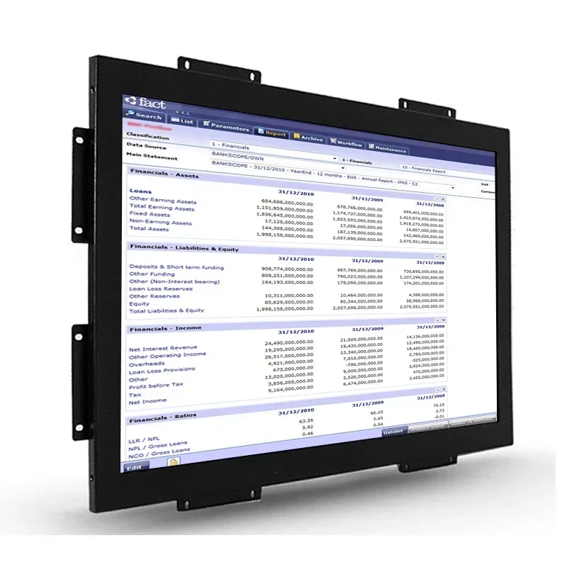 Open Frame Embedded Waterproof Usb Touchscreen 21.5 Inch Outdoor Display 1000 Nits Capacitive Touch Industrial Lcd Monitor