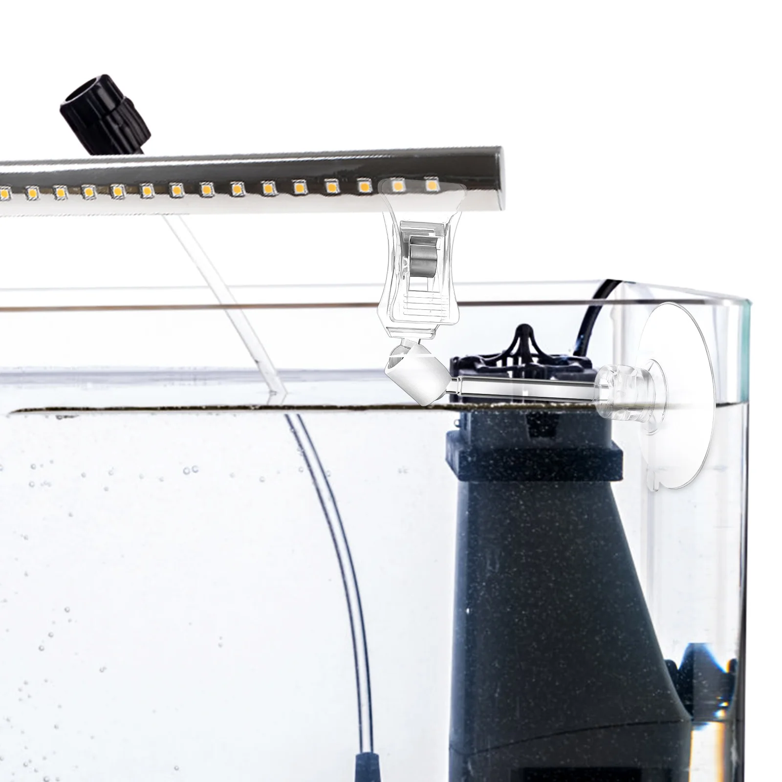 

3pcs Cups Clips For Aquarium Fish Tank Veggie Clip Holder Adjustable Mounting Suction Cups For Glass Aquarium Suction Clip Pet