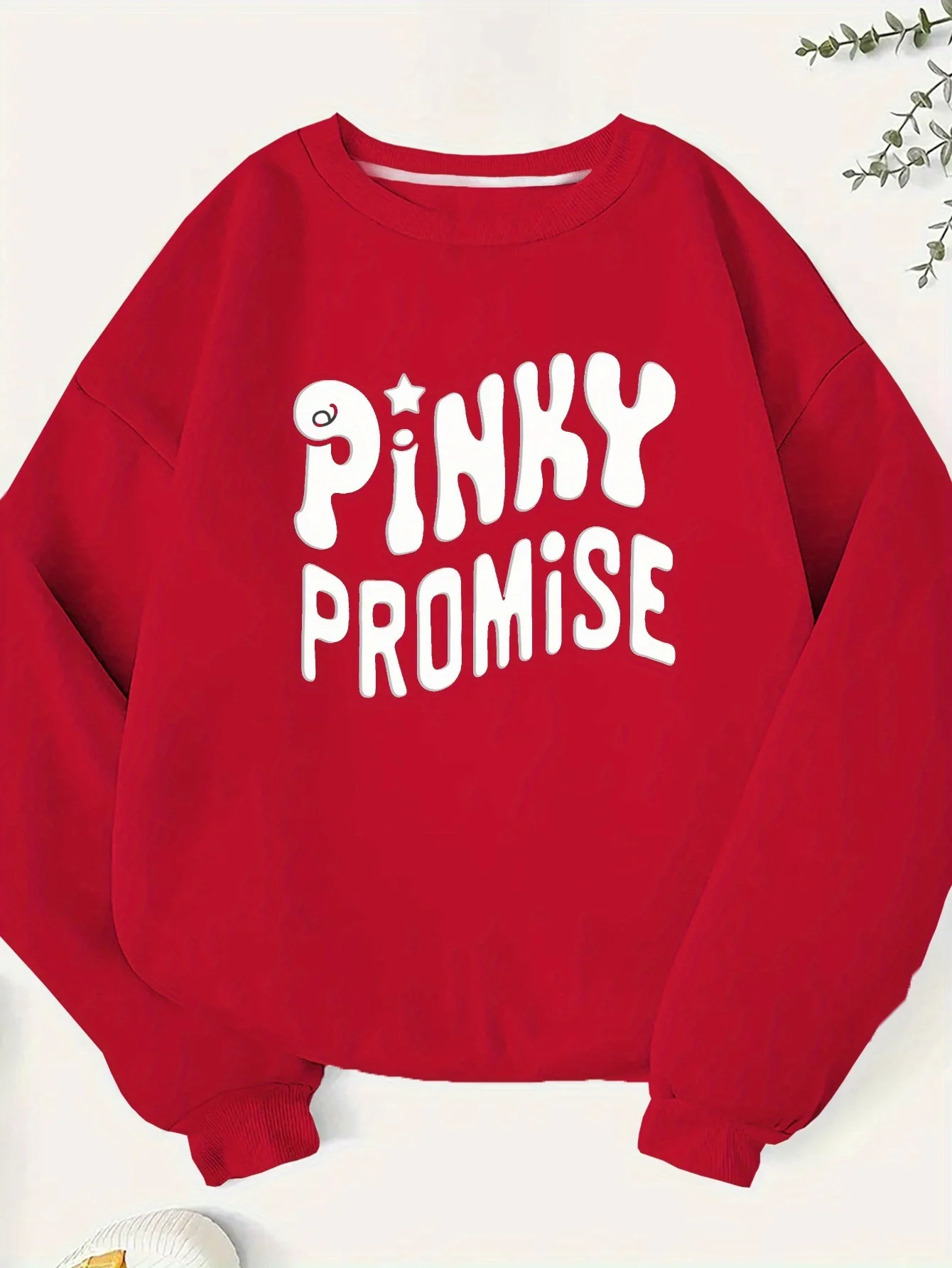 Women's Green Sweatshirt with Graphic 
