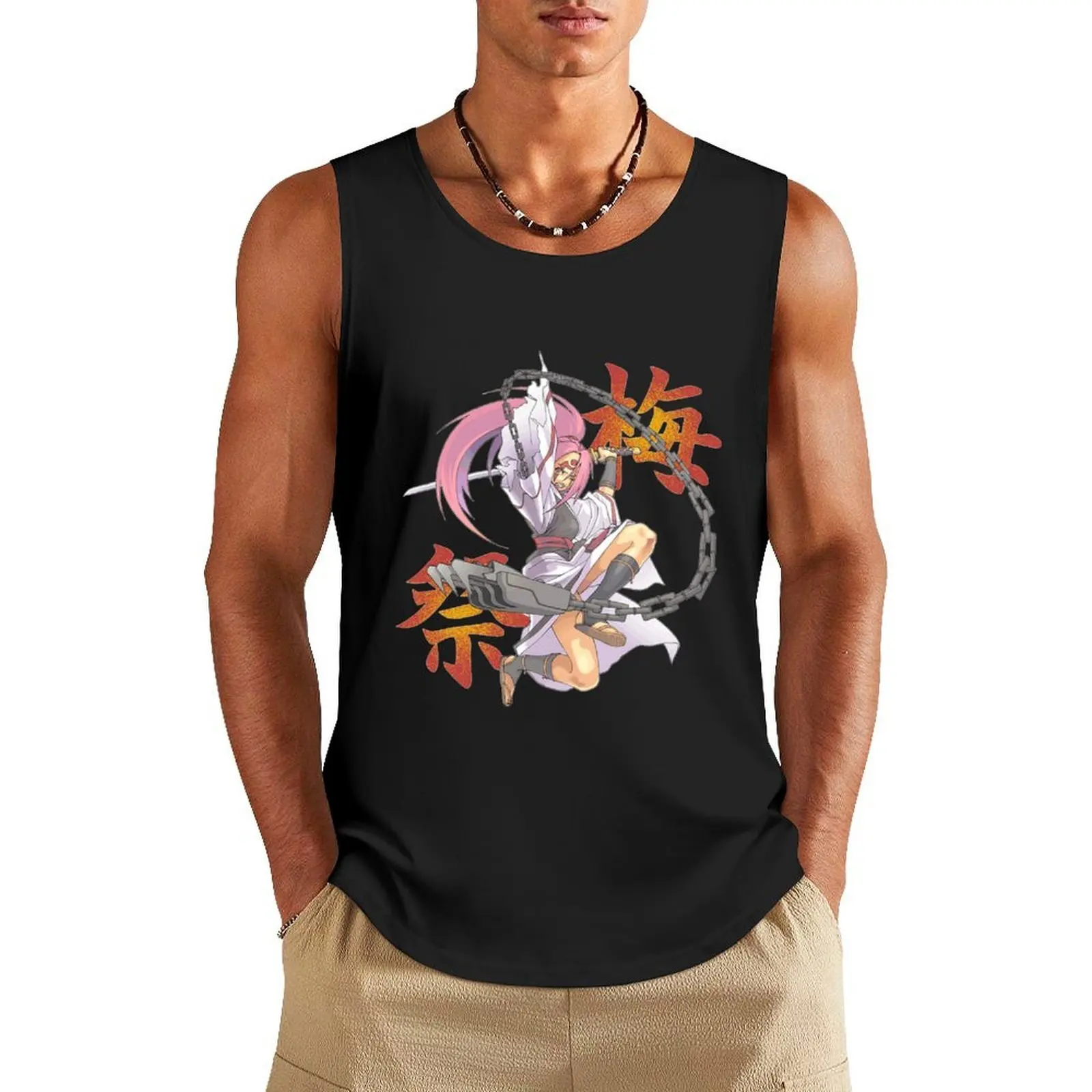 

Baiken - Guilty Gear Tank Top gym accessories men Men's clothes luxury style muscle t-shirt