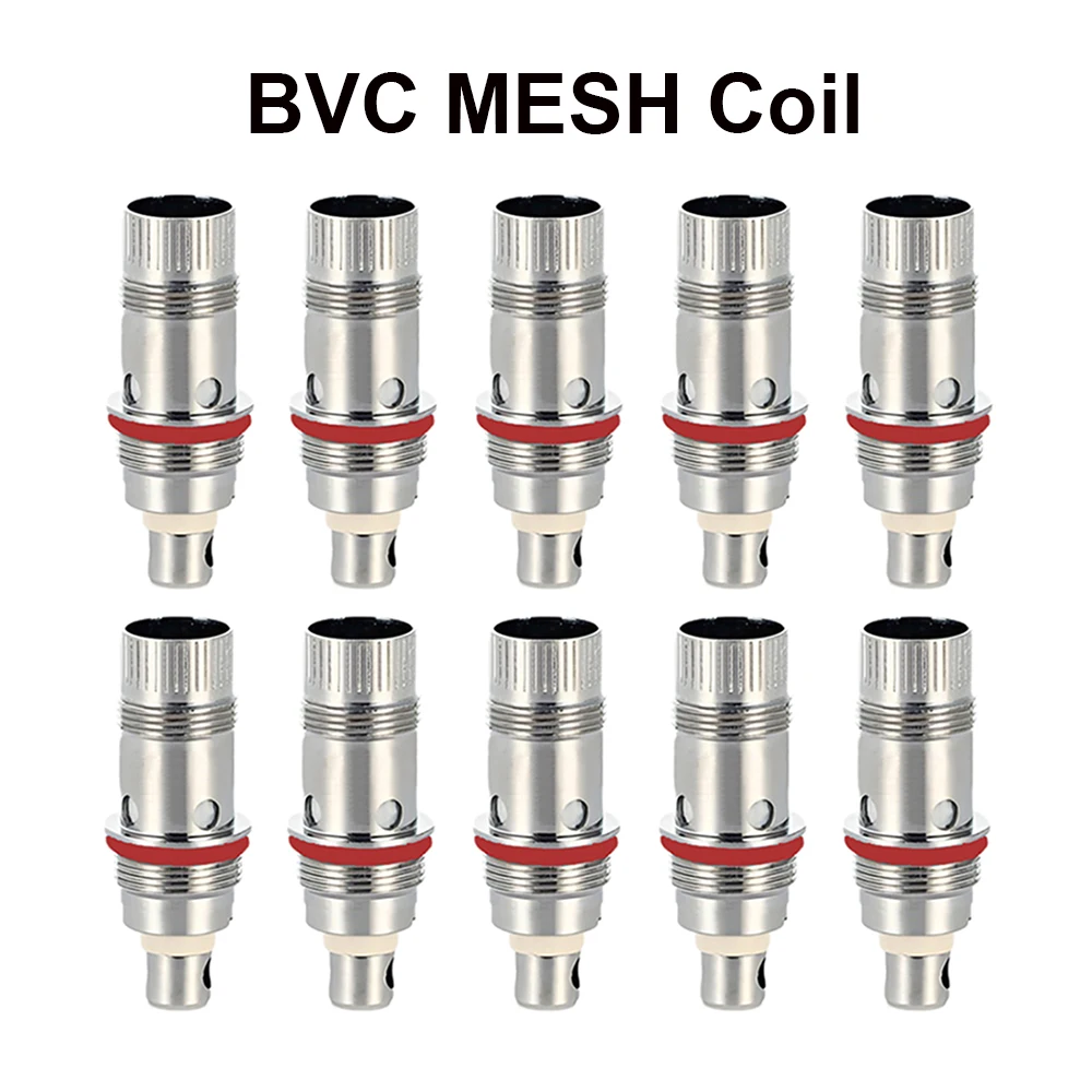 10Pcs Nautile 2S BVC Mesh Coil 0.3ohm 0.7ohm 1.0ohm 1.2ohm Meshed Coils Head for Nautilus 3 K3 Tank MTL Zelos Kit