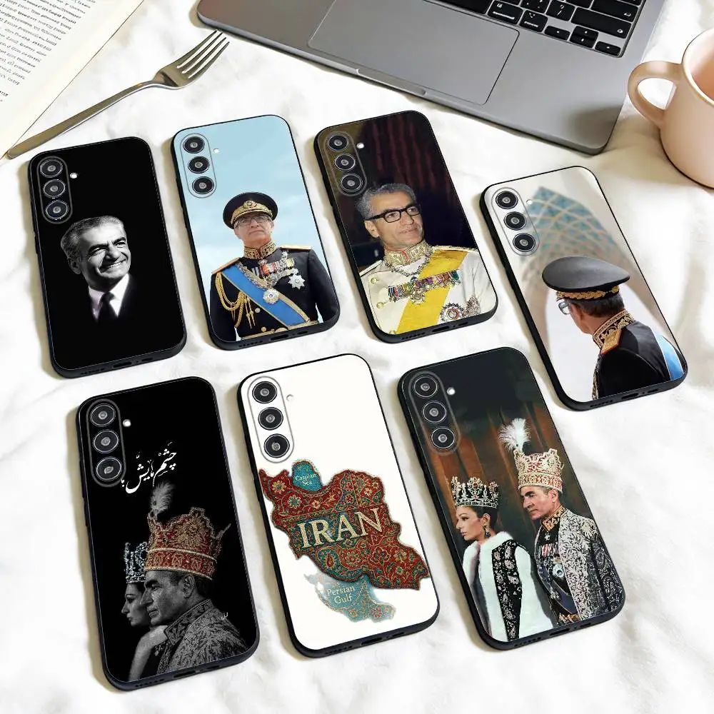 M-Mohammad R-Reza P-Pahlavi Iran phone Case For Samsung Galaxy A73,A72,A71,A70,A53,A52,A51,Others Soft Black Shell