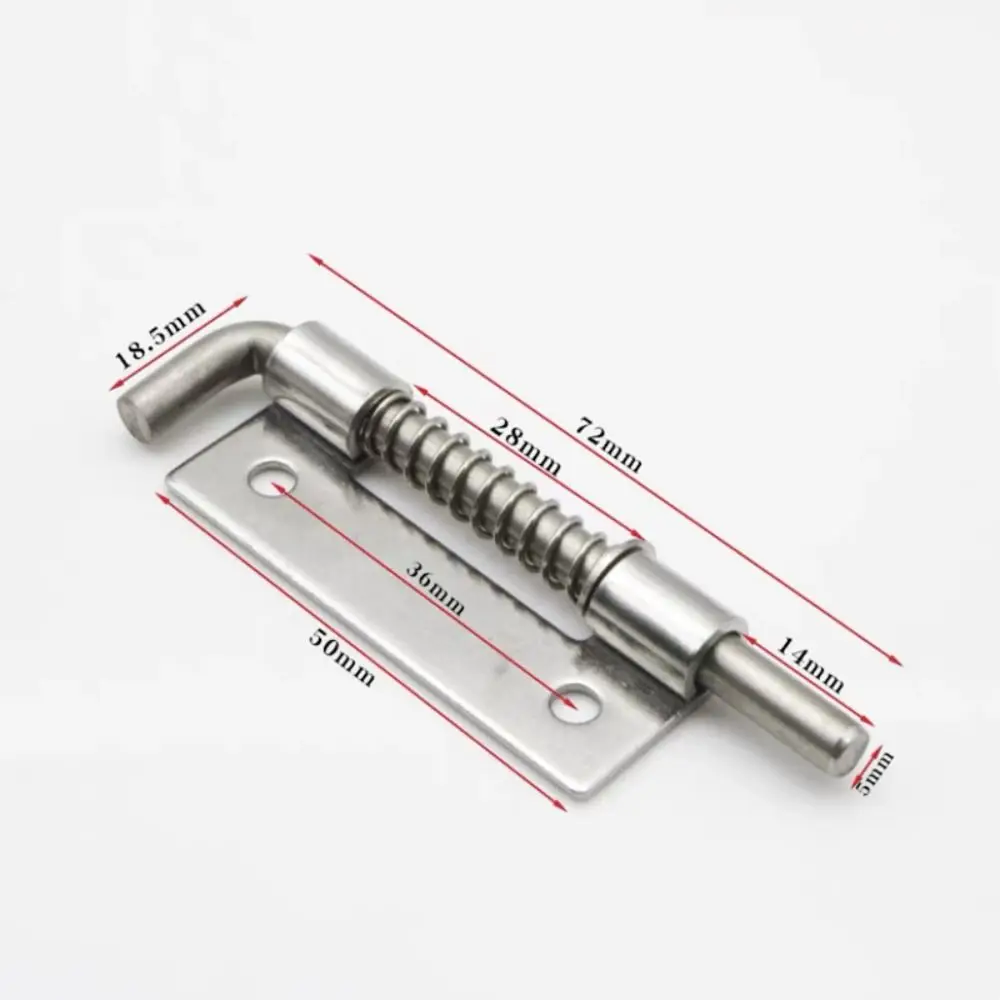 Stainless Steel Spring Loaded Door Lock Bolts Catch Lock Anti-theft Sliding Bolts Lock Padlock Clasp Cabinet Latches