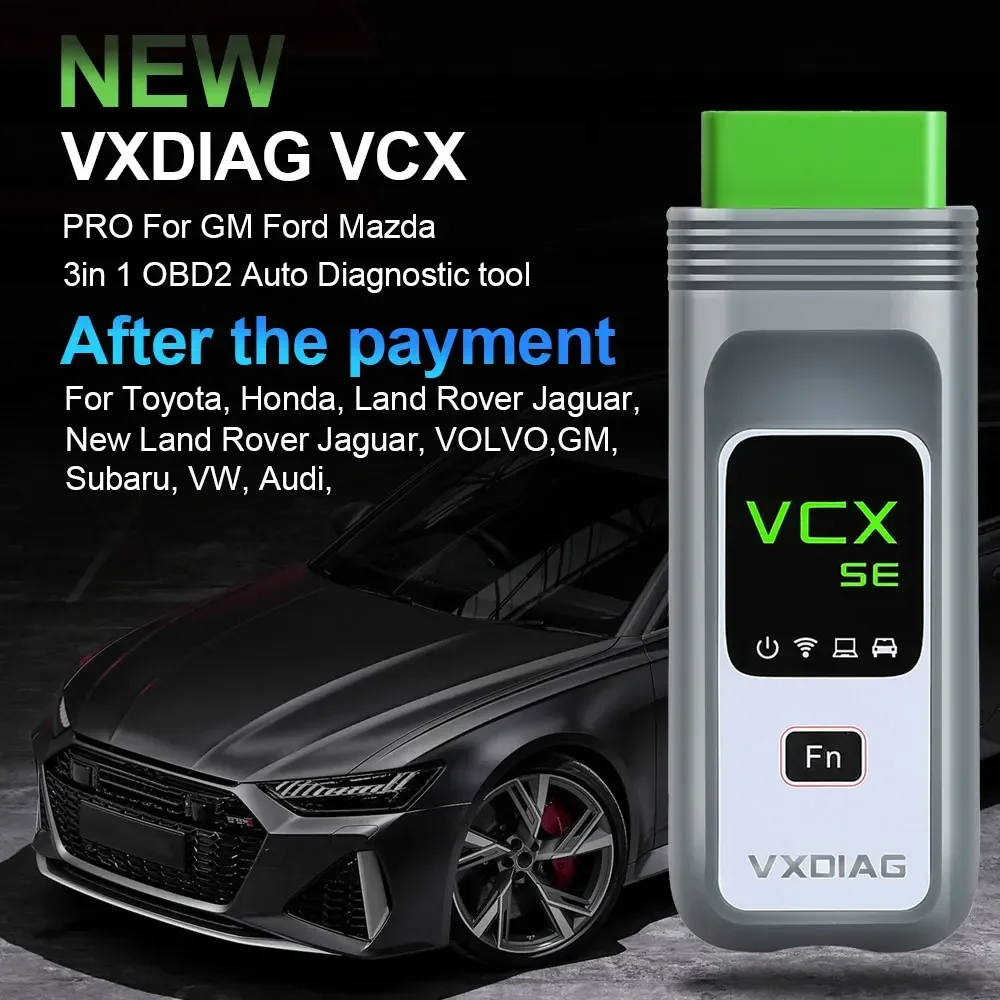 VXDIAG VCX SE 3 in 1 Pro Diagnostic Tool Free Car Software for GM / Ford /Mazda / VW /Audi / Honda /Volvo/Toyota/JLR/Subaru