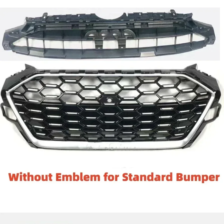 

Racing Grills Front Bumper Grille Honeycomb Sport Grill Car Bumper Grille For Audi A4/S4 2020 2021 2022 For RS4/S4 Grill Style