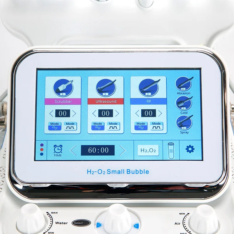 7 In 1 Hydrofacials Machine Hydrogen Oxygen Skin Care Tools RF Face Lifting Dermabrasion  Aqua Peel Spa Salon Skin Scrubber