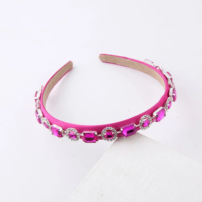 Vintage Luxury Fashion Rhinestone Colorful Beads Hairband Headband Ladies Beautiful Hair Accessories