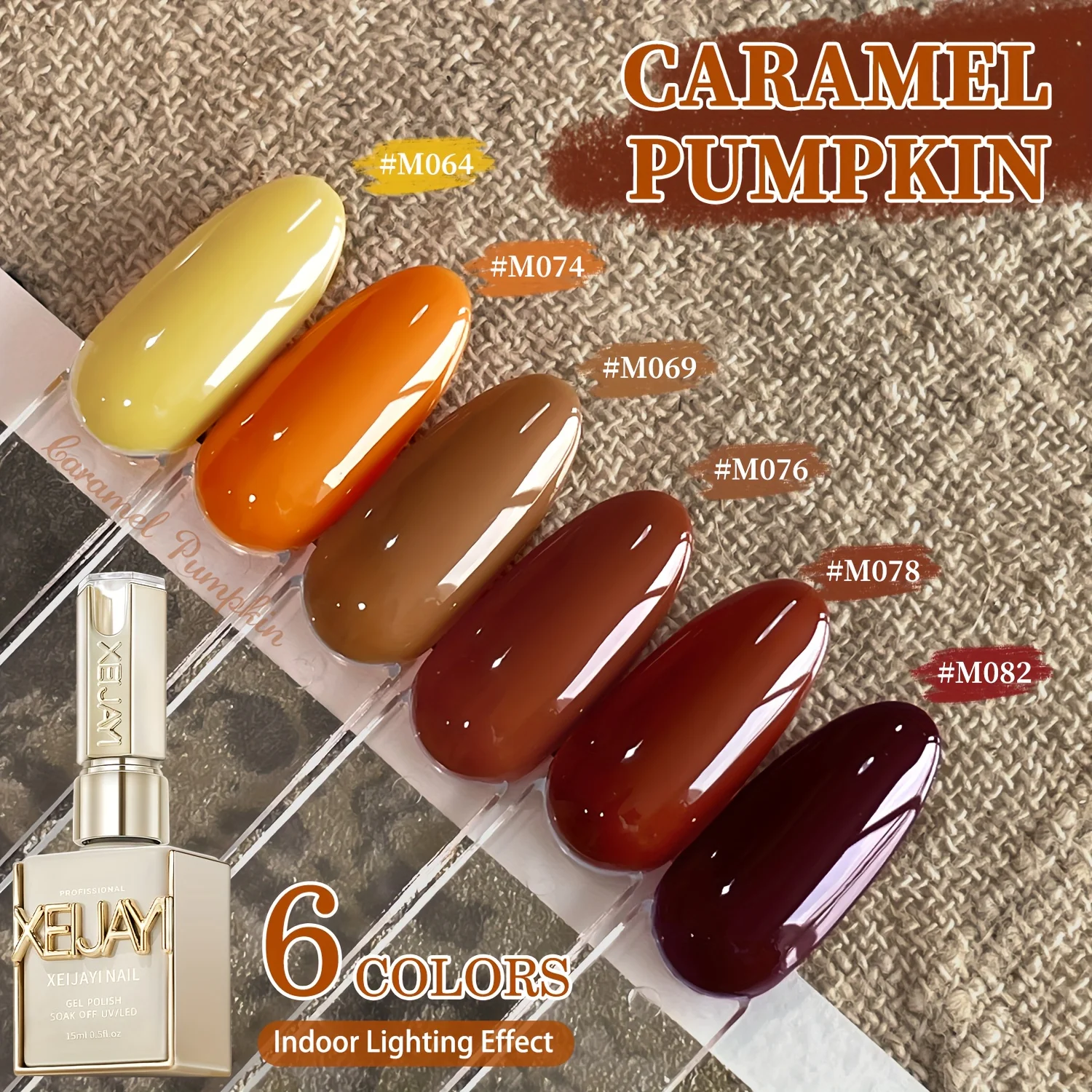 Juego de esmaltes de uñas en gel, 6 uds., LED Soak Off, larga duración, secado rápido, Kit de diseño artístico de uñas, colores perfectos para mujeres de moda