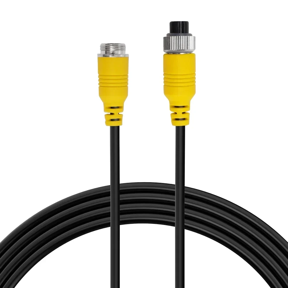 TEENRAM for Car Parking Monitor Connect For Car Rear Camera Output Cable 4 Pin Connector 5m/10m/15m/20m/30m Video