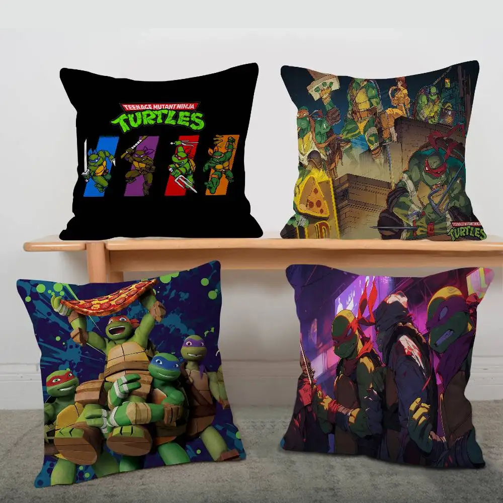 Cartoon Teenage Mutant Ninja Turtles Maple Design Cushion Cover Happy Autumn Harvest decor Holiday Decorati Pillow Cover