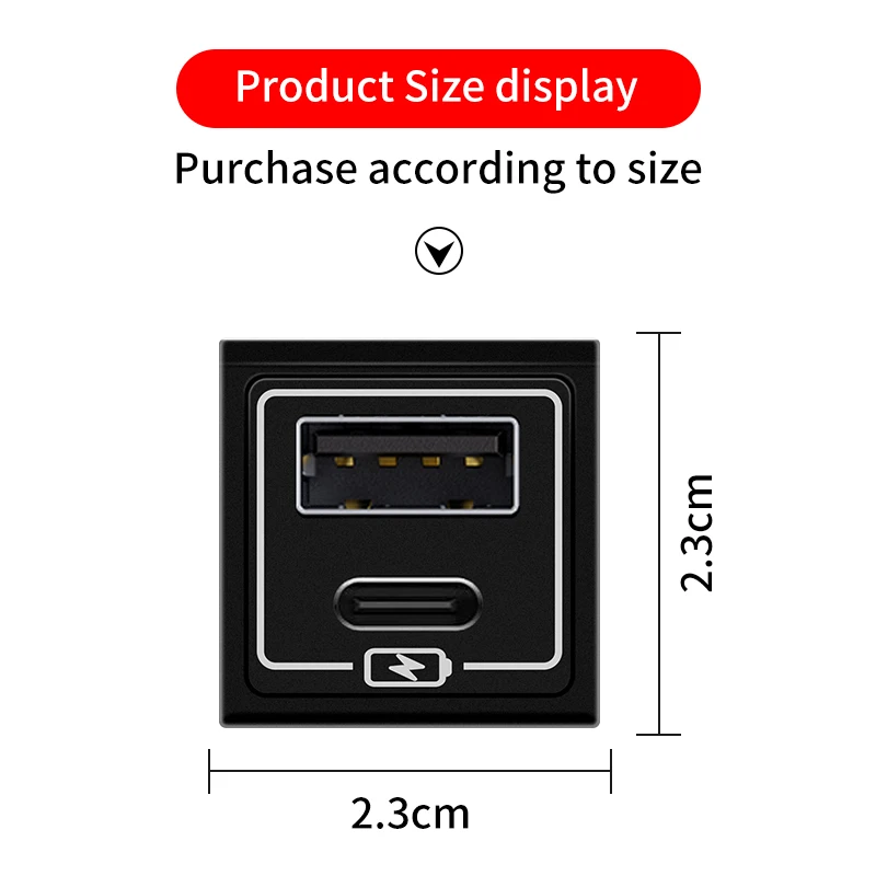 Per 2023 2024 40 Serie Toyota Alphard Vellfire Caricabatterie rapido per auto QC3.0, Modifica AH40 Interni Aggiornamento Accessori Sintonizzazione