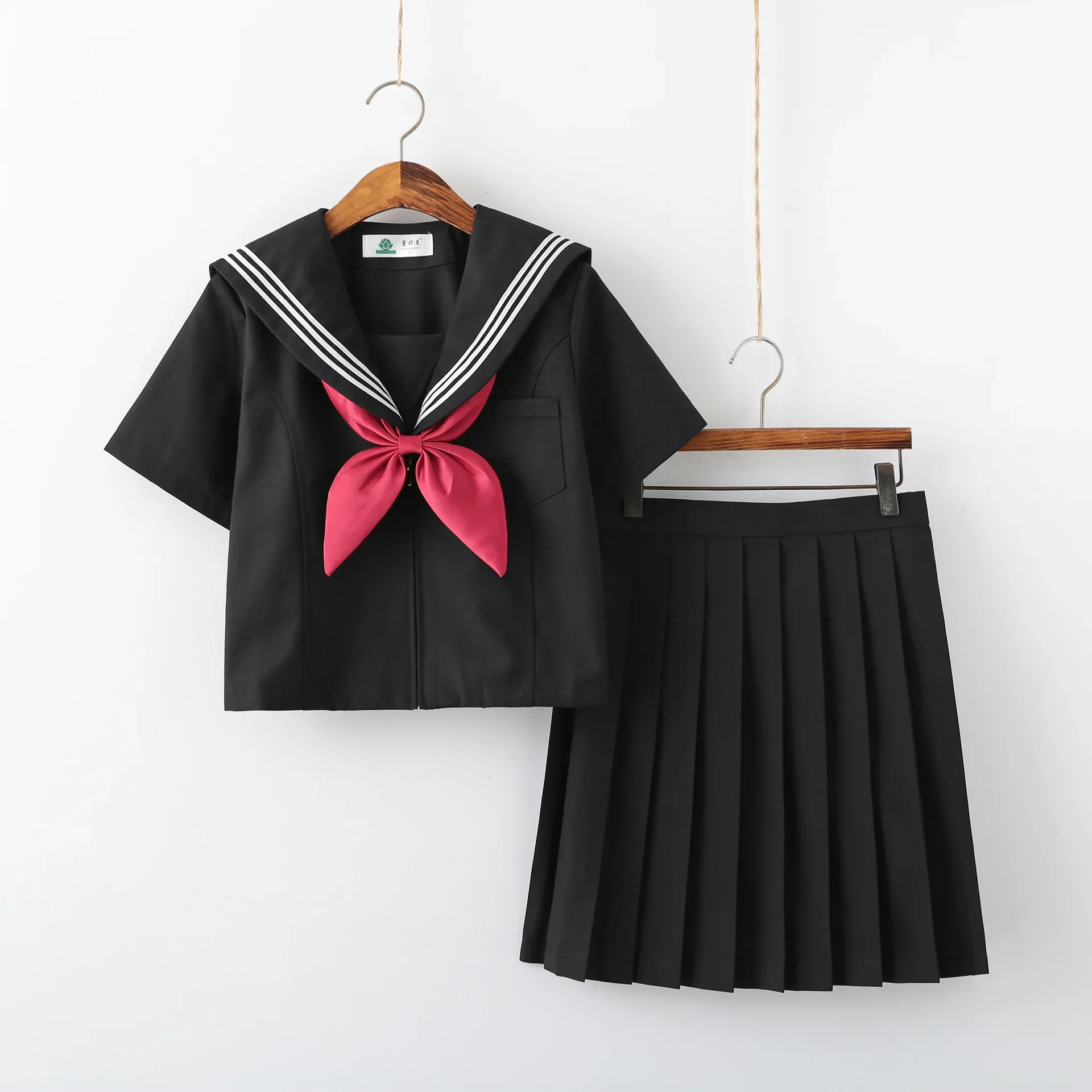 Uniforme JK de moda coreana, uniformes escolares japoneses de manga corta de verano, conjuntos de marinero para niñas, Falda plisada, disfraz COS, bata para mujer