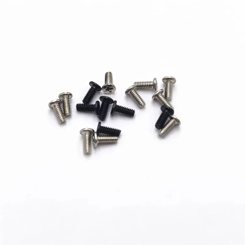 Parafuso de cabeça plana km phillips parafusos de precisão de aço carbono parafuso de cabeça escareada preto m1 m2 m2.5 m3 parafusos para computador portátil