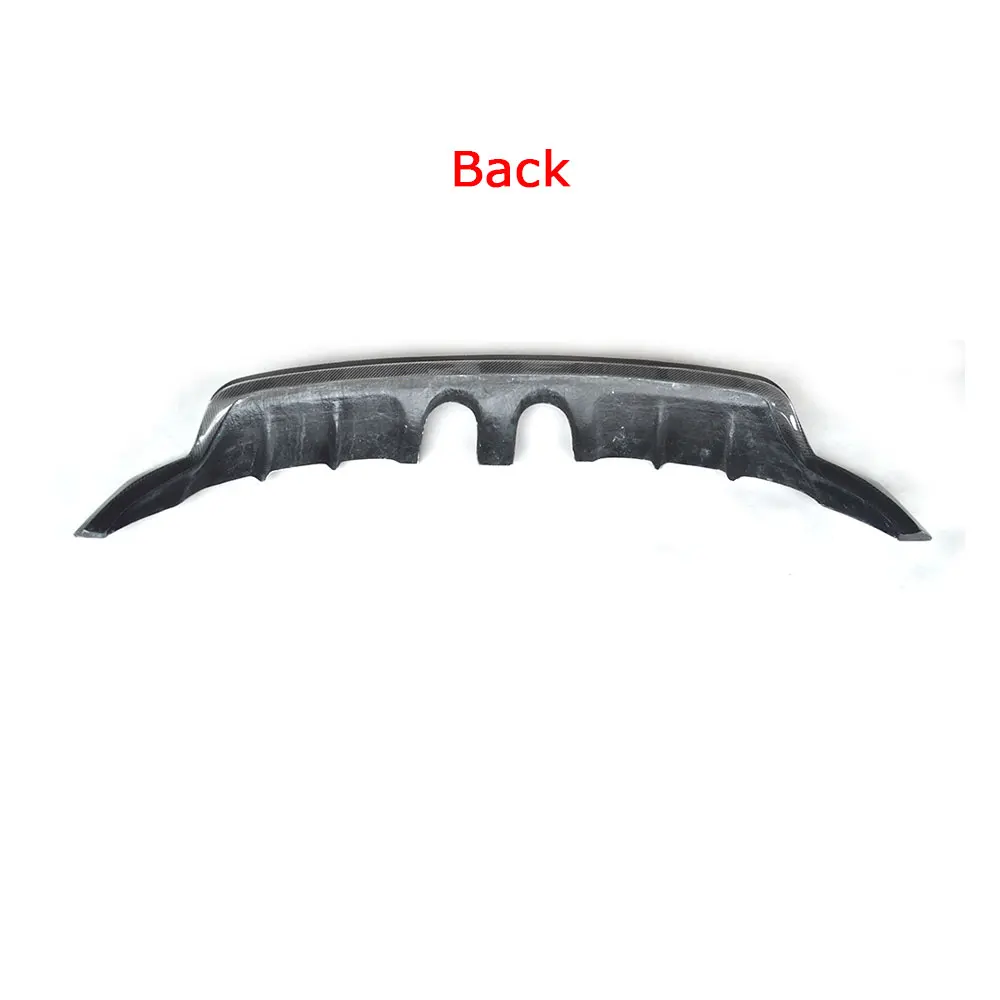 Carbon Fiber FRP Rear Lip Diffuser Spoiler For Volkswagen VW Golf 6 VII MK6 R20 2010-2013 E Style Back Bumper Plate Guard