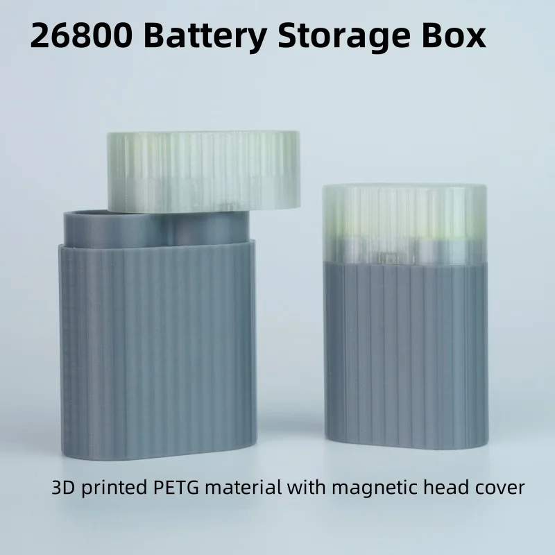 

Чехол для хранения литий-ионных батарей 26800 — органайзер для двойных батарей, водонепроницаемый и устойчивый к царапинам для батарей 26800/26650