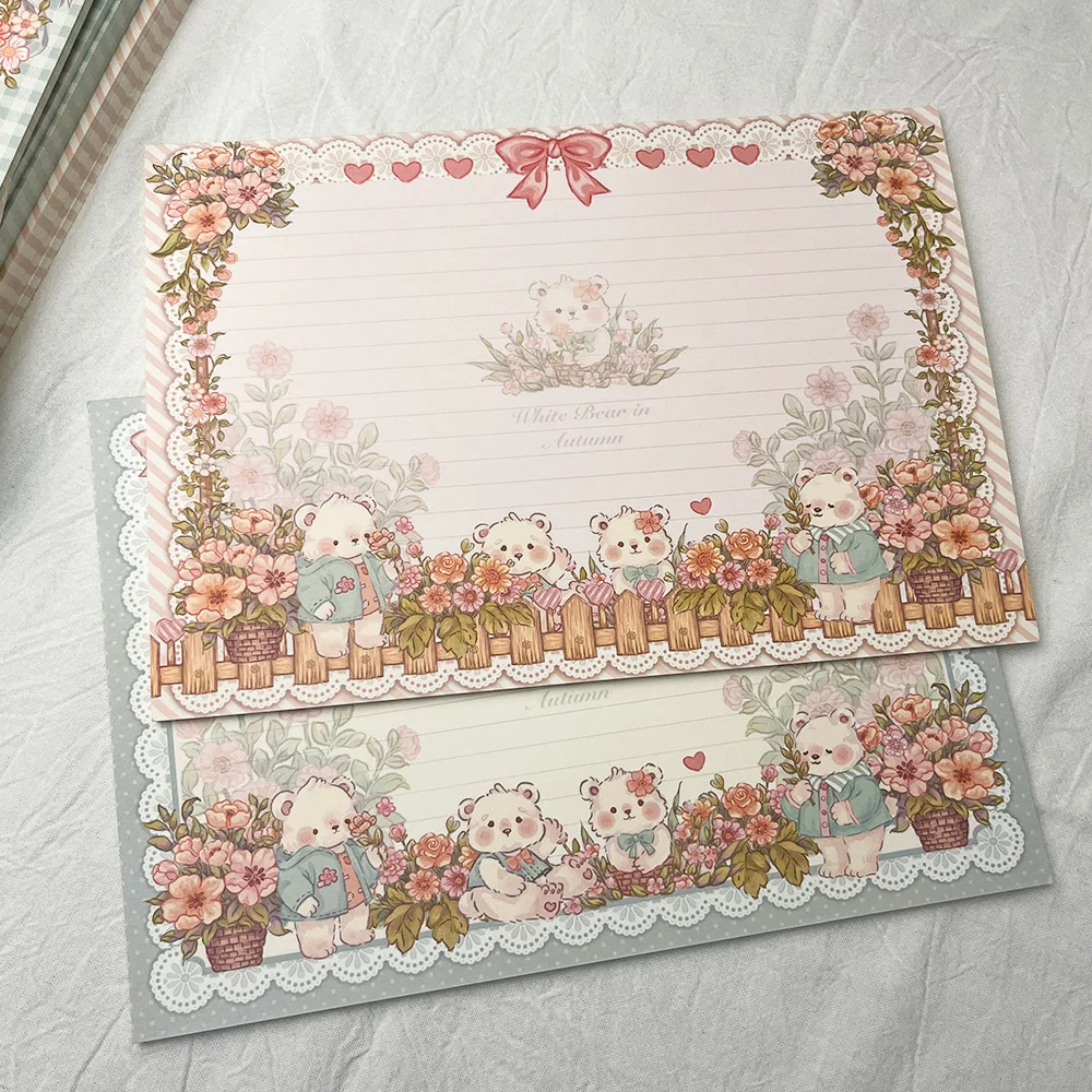 دفتر ملاحظات بتصميم دمية دب لطيف - 30 B5 صفائح مبطنة على الطراز الرعوي هدية جذابة للغاية للوازم المدرسية #4