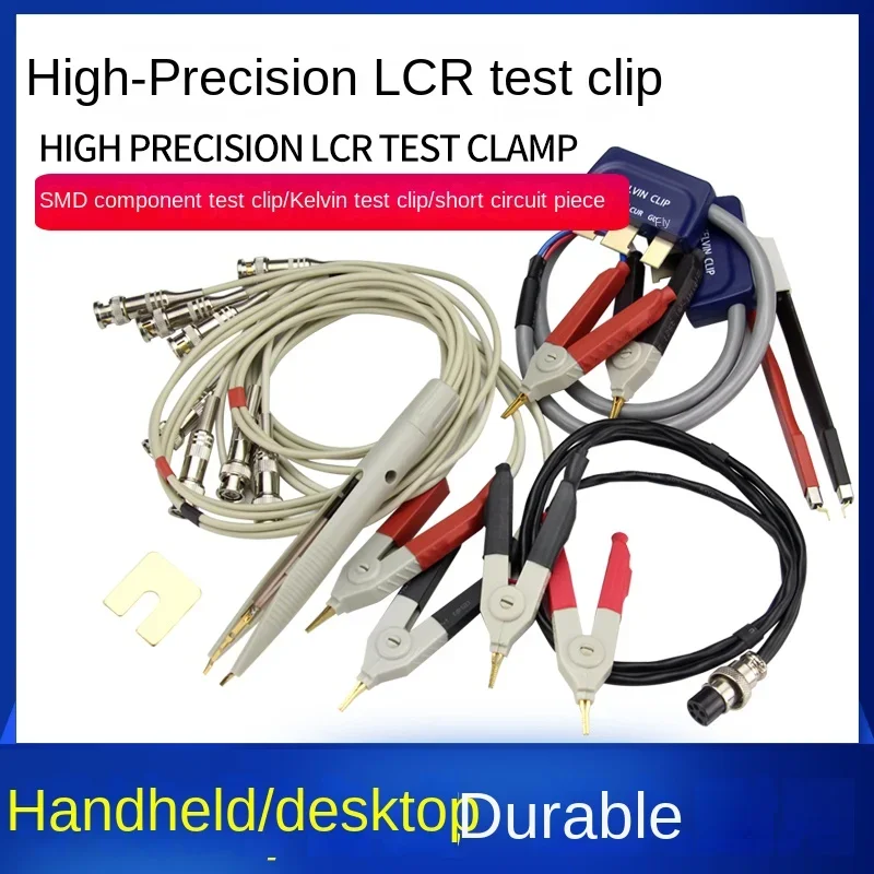 Handheld LCR Test Clip Universal Digital Bridge Kelvin Test Line SMD Chip Component Test Pen Short Circuit