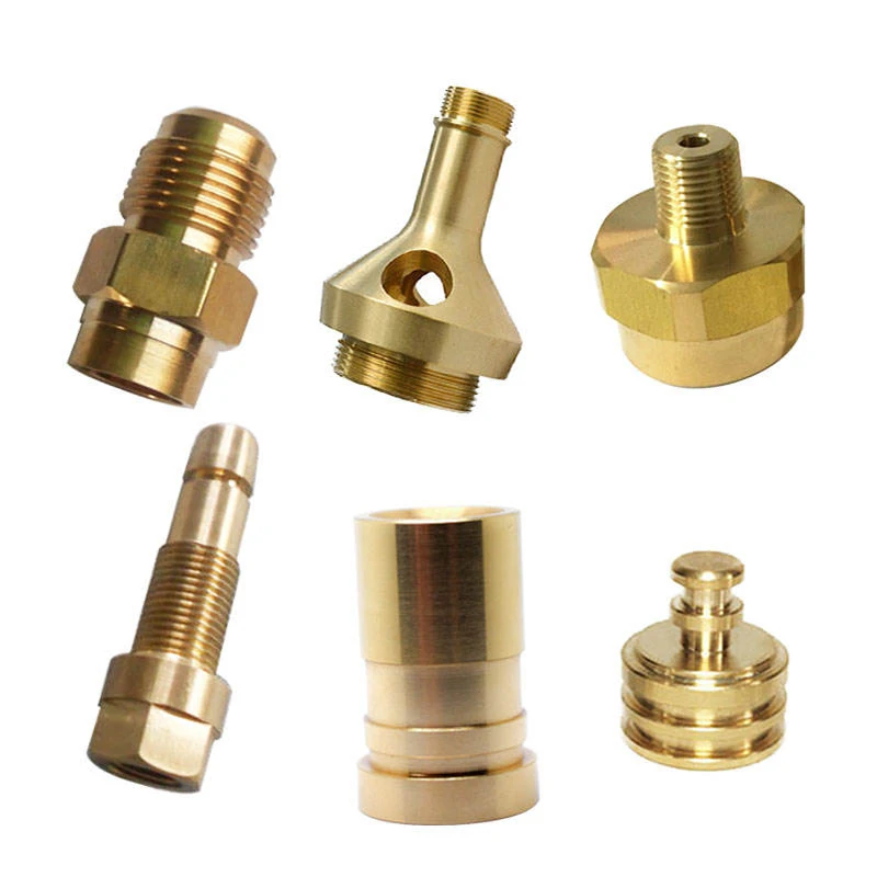 CNC Machining Brass Parts Custom Metal Lathe Components for Electronic Hardware and Industrial Machinery