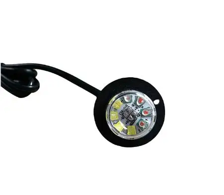 Lumière Stroboscopique LED Cachée pour Voiture, Haute Intensité, Clignotant de Calandre, Étanche, 36W, 12LED x 3W, 2 Pièces/1Lot