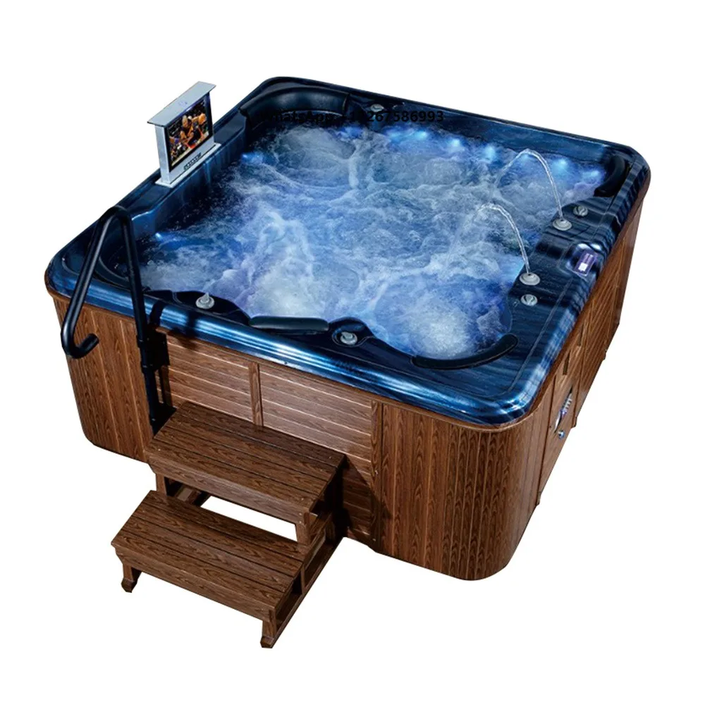 Wholesale 5-Person Deluxe Outdoor Spa Pool Sexy Massage Whirlpool Hottub with Balboa Control System for Hotels