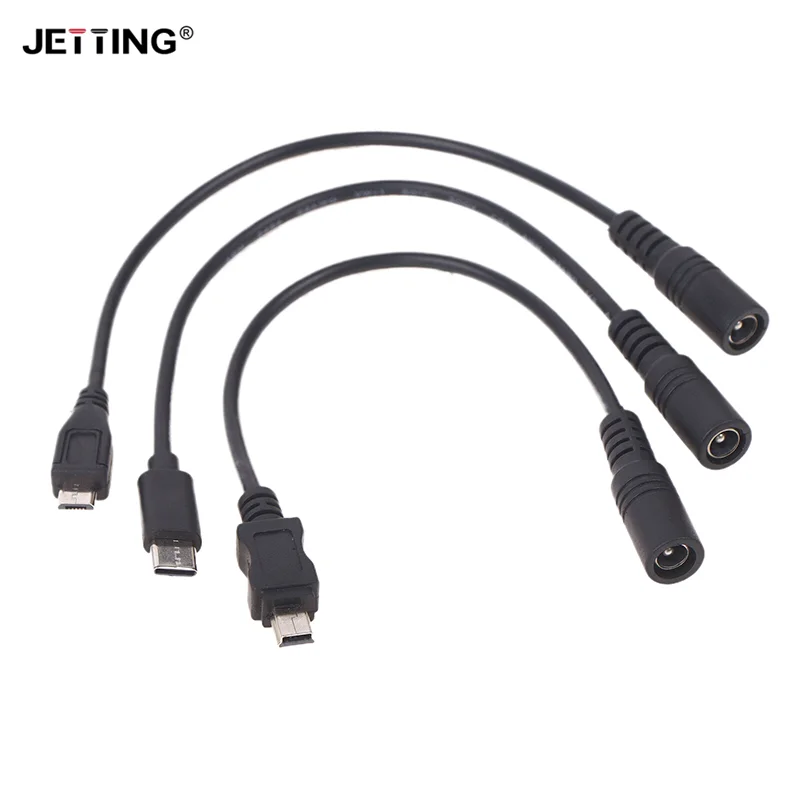 Adaptador de Conector de alimentación USB tipo C, 1 piezas, Android, hembra, 5,5x2,1, 5521