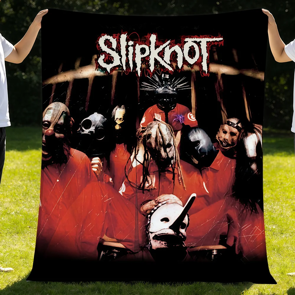Band S-SlipknotS-ES Album Blanket Throw Super Cosy Plush Living Room Sofa Couch Childish Birthday Gifts