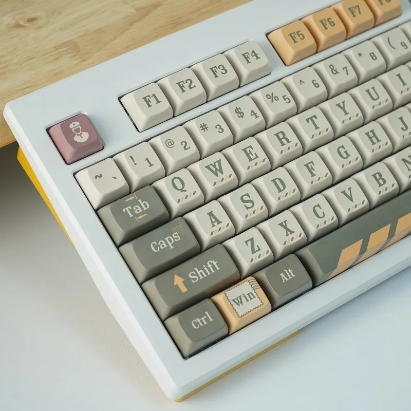 Imagem -02 - Postman Tema Keycap Conjunto para Teclado Mecânico Pbt Custom Estilo Retro Xda Profile Game Acessórios