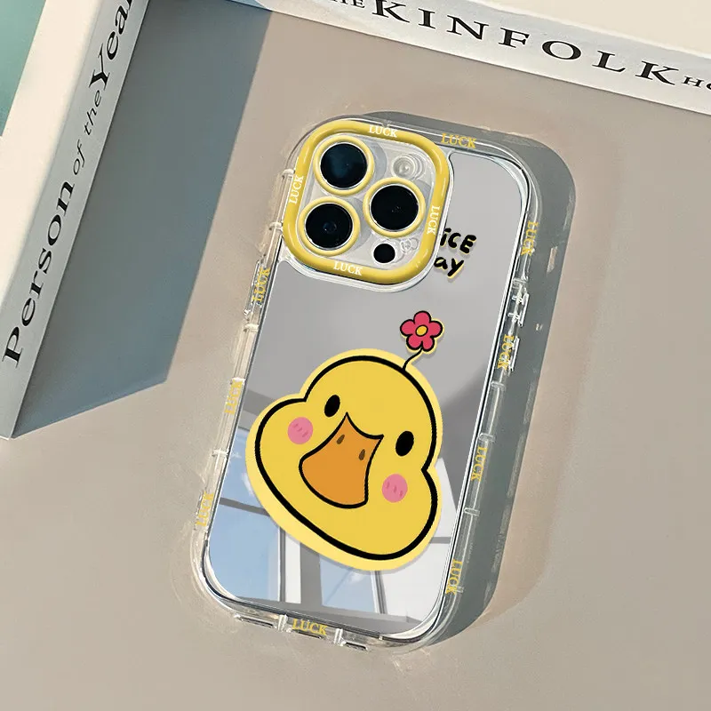 Niedliches Kätzchen, Liebliche Katze, Luftkissen-Spiegel-Handyhülle für iPhone 17 15 14 16 Pro Max 13 12 11 Pro XR XS 7 8 Plus 17Air Art Cover – Detail 14