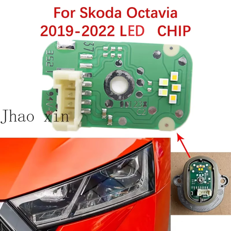 Módulo de Chip DRL 5E3941645A para Skoda Octavia IV NX NN, 2019-2022, LED Angel Eye, Placa de Circuito de Fuente de Luz, Luz Blanca