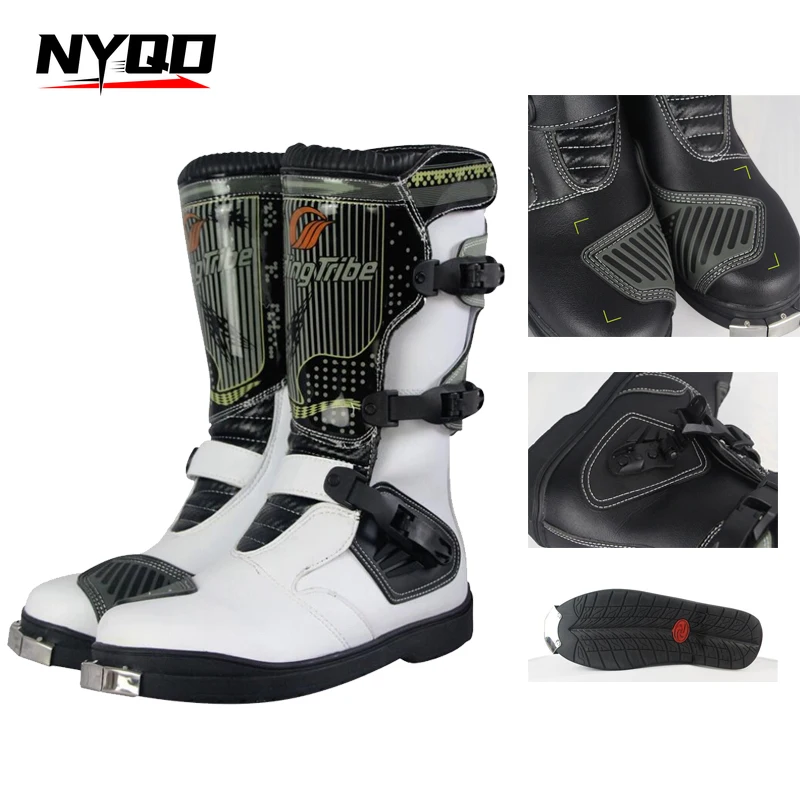 Motorcycle Riding Racing Boots Rain Professional Boot Men Women Crash Fall Protection Off-Road Motorbike Shoes Botas Motocross