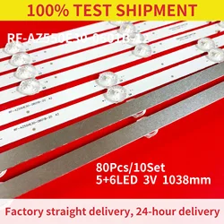 LED Backlight Strip For PTV55U21 TV 55UJ620Y 55UJ6200 55UJ6000 55LJ5400 55LJ620V 55UJ620V RF-AZ550E30-0601B-12 0501A A4 55U5A11T