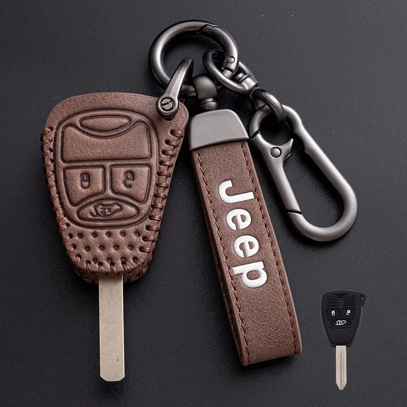 Car Key Case Cover Shell For Jeep Wrangler Compass Patriot Liberty Chrysler 300 PT Dodge JCUV Caliber Nitro Caliber Pacifica