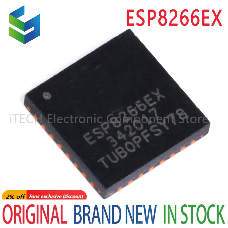 

1PCS ESP8266EX QFN ESP8266 EX QFN32 New Original In Stock IC Chip