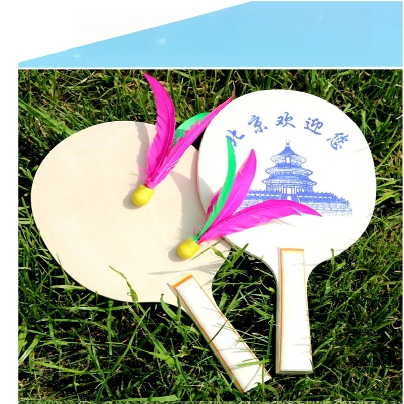 

Jazzminton Badminton,Beach Tennis Badminton Racket Paddle Set Paddle Ball Jazzminton Game Summer Open Spaces Park Beach Playing