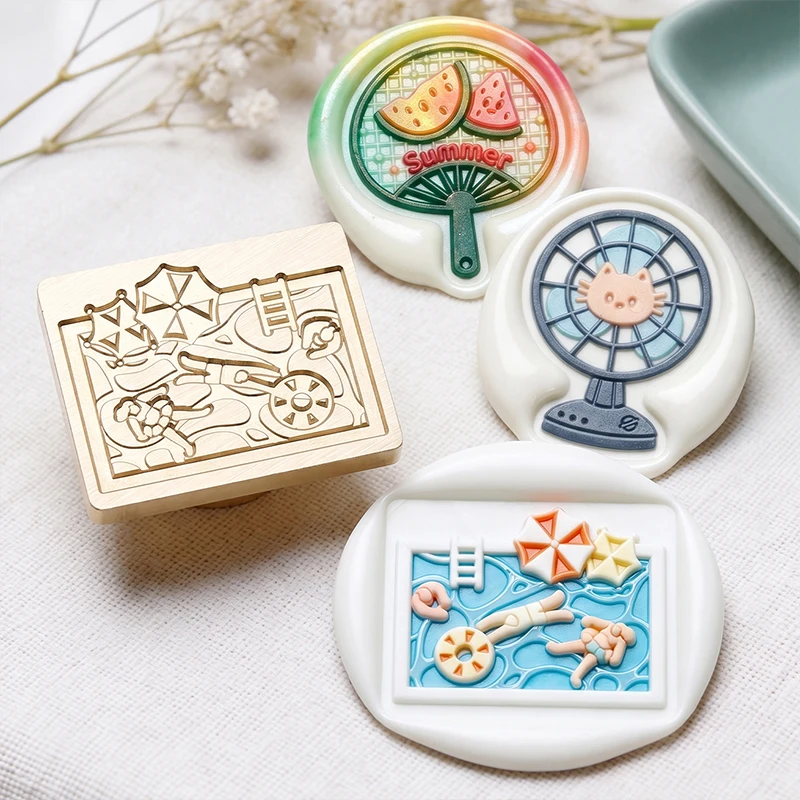 Animal, Floral, and Landscape Shaped Series Wax Seal Pure Copper Stamp 1Pcs - Perfect for Love Letters, Invitations, Holiday Greeting Cards, Journaling, Scrapbooking, and DIY Crafts