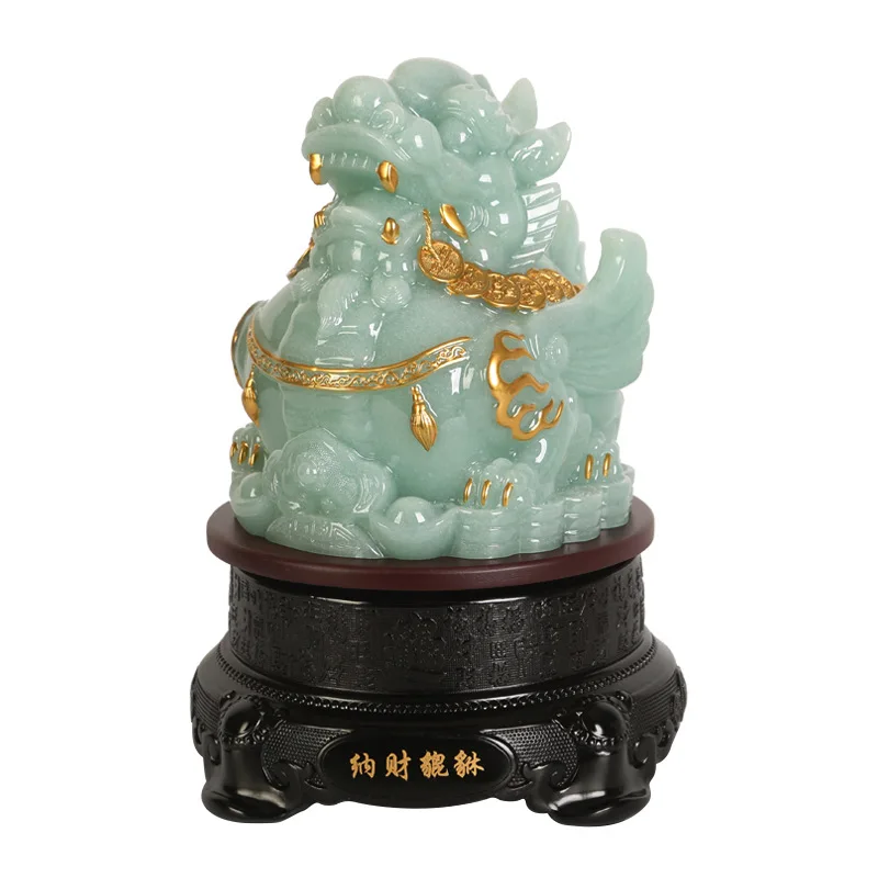 

Nacai Pixiu ornament, Feitian Piqiu at the front desk of the living room entrance office