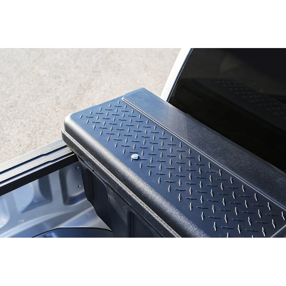 Caixa de ferramentas universal crossover, armazenamento de ferramentas de plástico resistente, parede dupla, resistente às intempéries com junta de espuma, suporte ajustável