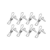 Stainless steel small clip hook with hanging bathroom multifunctional drying rack household storage clip