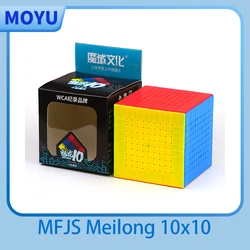MoYu MFJS MeiLong 10x10 Magic Speed Cube Stickerless Professional Fidget Toys Meilong 10 10x10 Cubo Magico Puzzle