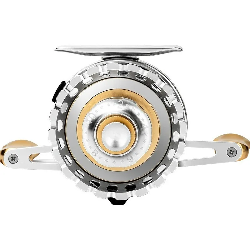 Digital display raft fishing wheel All-metal bridge raft fishing wheel One-click reset