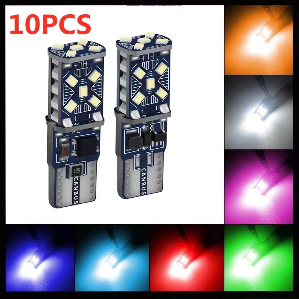 2/10 SZTUK T10 W5W 194 198 158 Nowe superjasne samochodowe światła postojowe LED WY5W 168 501 2825 Auto Wedge Turn Side Bulbs Car