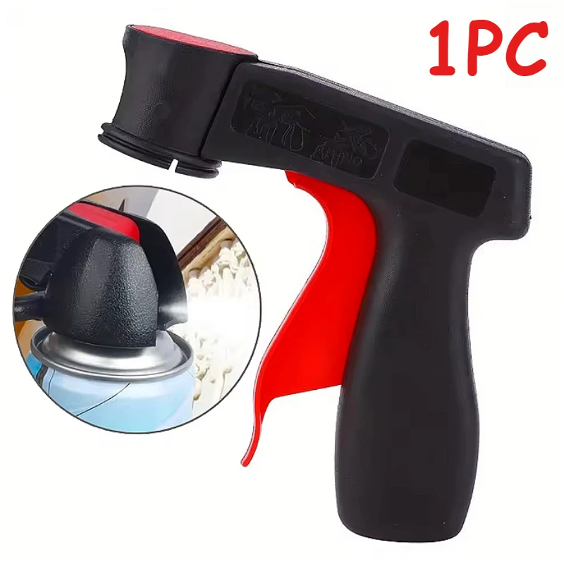 Nuevo adaptador de botella con mango de pulverización de pintura, Aerosol ergonómico, gatillo de agarre completo, Collar de bloqueo, herramienta de reparación de mantenimiento, accesorios para coche