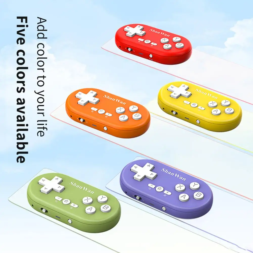 For Q36XDV Mini Game Controller Portable Pocket Controller Console Ribbons Hand With Handheld Shank Game Q8T8