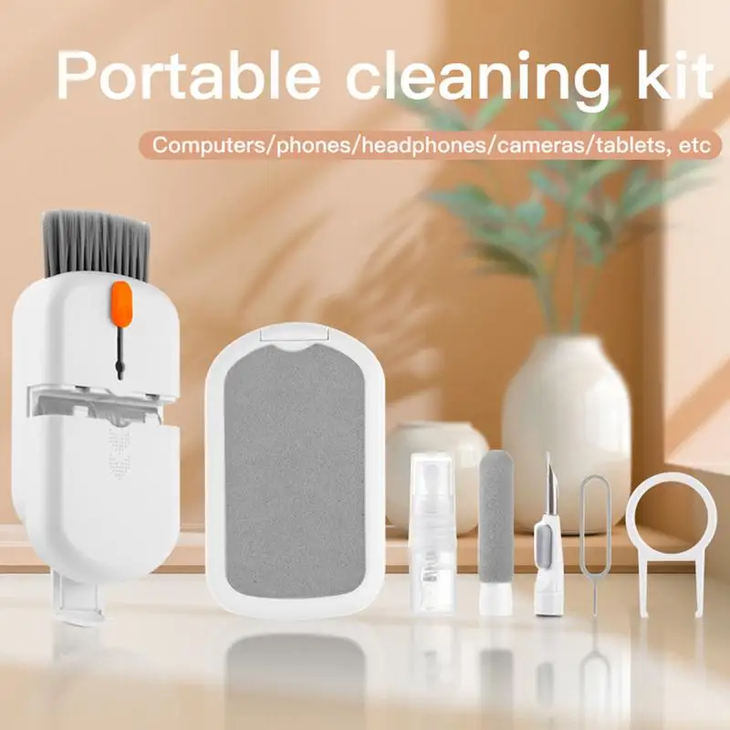 Laptop Cleaning Kit Computer Keyboard Cleaner Brush Kit Multifunctional Cleaning Tools for Earphones Laptop Computer Earbud
