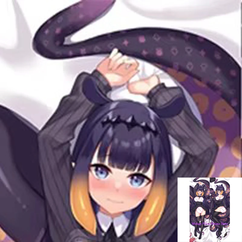 

Dakimakura Anime Pillow Cover Ninomae Ina’nis Double Sided Print Life-size Halloween Christmas Decoration