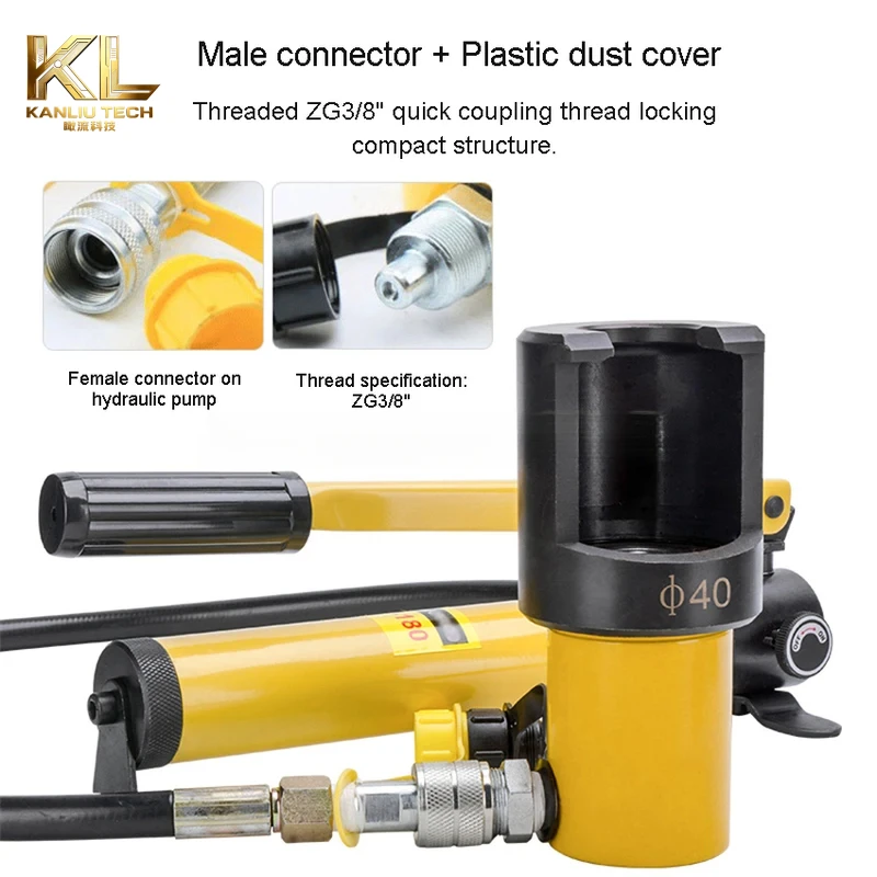 Hydraulic Ball Joint Separator Set with CP-180 Hand Pump, 30/34/40mm Jaws, Heavy Duty Auto Truck Ball Head Puller Remover