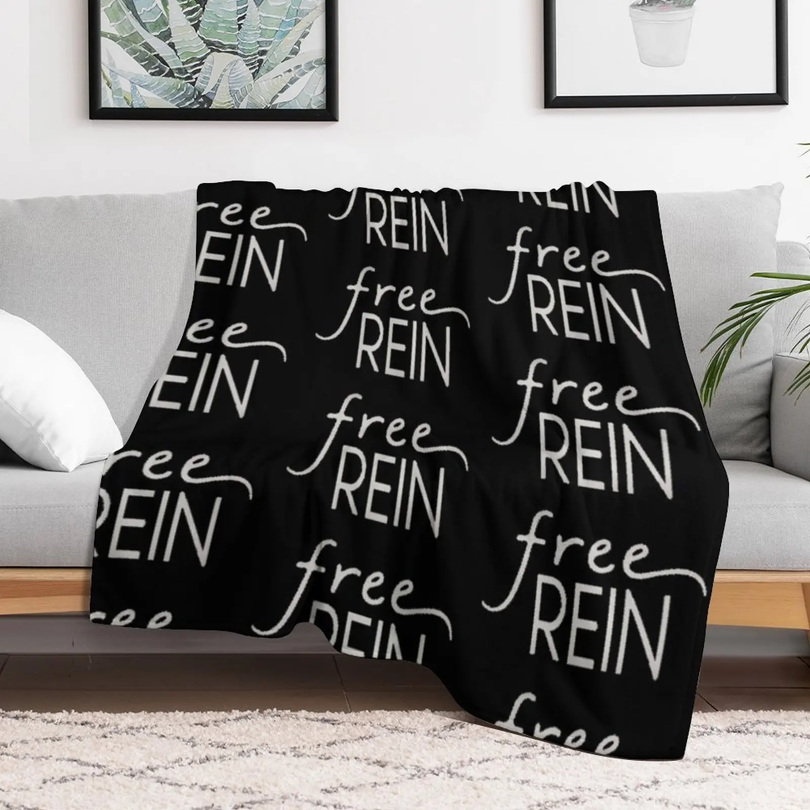 Free Rein Throw Blanket Giant Sofa Plaid Blankets