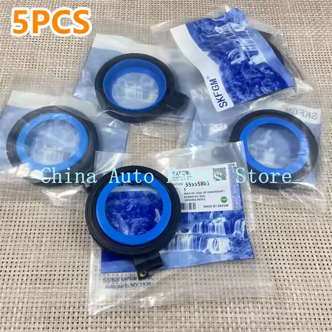 5PCS Engine Crankshaft Oil Seal 55555805 For Chevrolet Cruze J300 Sonic Epica Pontiac G3 Opel Astra