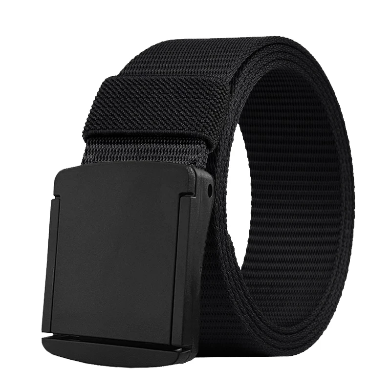 Men's Quick Release Plastic Buckle Lightweight Adjustable Waist Belt, Paired with Suits and Casual Jeans
