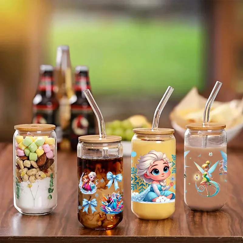 1/5個入り 24種類のおとぎ話の鐘エルフUV DIYデコレーションデカール 3D転写uvdtfタンブラーシールステッカー 16オンスuv dtfカップラップ